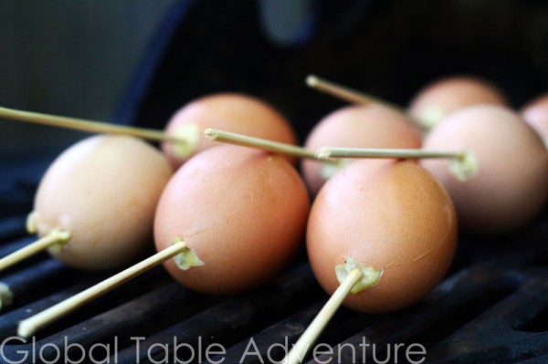 Cambodian Grilled Eggs