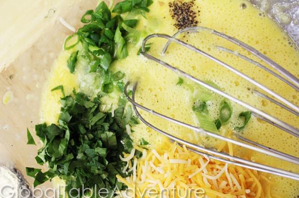 Ecuadorian Open-Faced Cornmeal Omelet with Cheese
