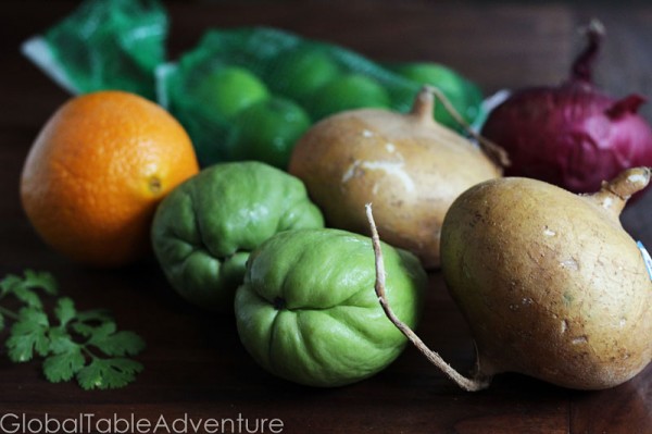 Crunchy Jicama & Chayote Salad from Haiti and Honduras