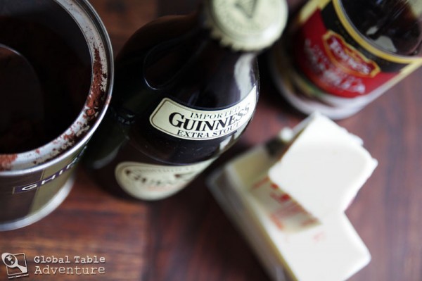 Dark Chocolate Guinness Stout Cake with Bailey's Buttercream