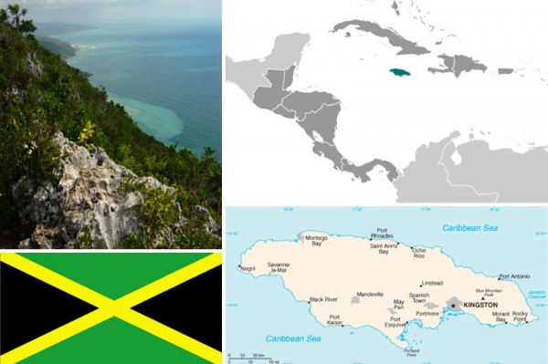 Jamaica-Map-Flag