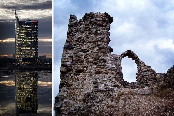 Latvia-new-and-old-buildings