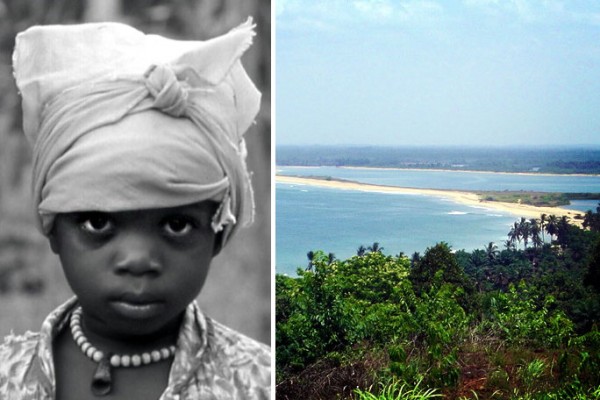 Liberian-girl-and-beach