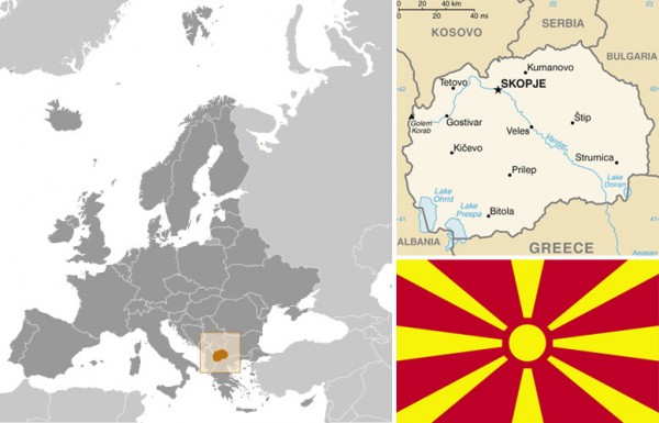 Macedonia-map-and-flag