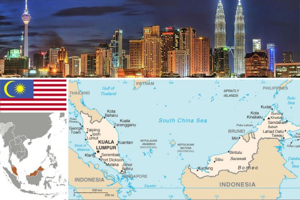 Malaysia-maps-and-flag