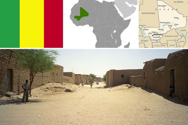 Maps-and-flag-of-Mali