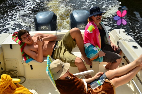 On-a-boat