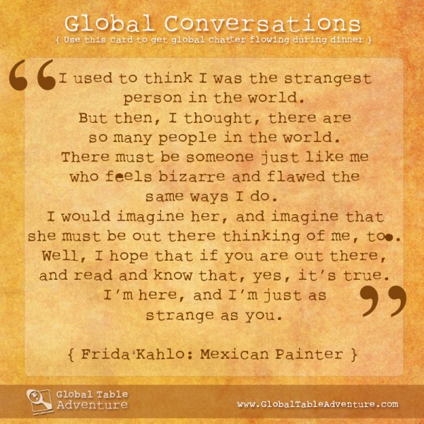 Frida Kahlo quote, Plus dozens of other inspiring quotes from around the world.