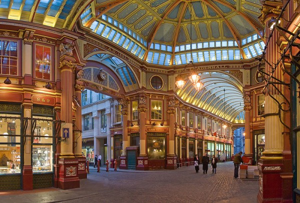 Leadenhall Market In London. Photo by DAVID ILIFF. License: CC-BY-SA 3.0